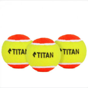 Bola de Tênis Titan Kids Laranja Estágio 2 - Pack com 03 Unidades